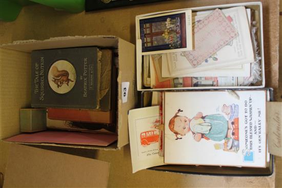 2 boxes of cards and other ephemera